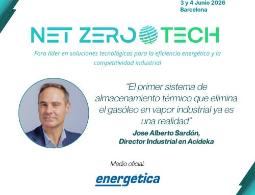 “El primer sistema de almacenamiento térmico que elimina el gasóleo en vapor industrial ya es una realidad”